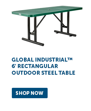 Global Industrial™ 6' Rectangular Outdoor Steel Table - Shop Now