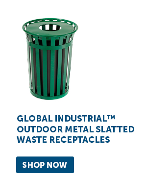 Global Industrial™ Outdoor Metal Slatted Waste Receptacles - Shop Now