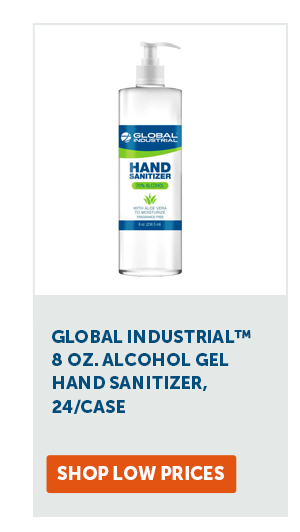 Global Industrial™ 8 oz. Alcohol Gel Hand Sanitizer, 24/Case - Shop Low Prices