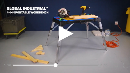 Global Industrial™ 4-in-1 Portable Workbench