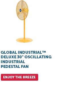 Global Industrial™ Deluxe 30" Oscillating Industrial Pedestal Fan - Enjoy The Breeze