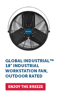 Global Industrial™ 18" Industrial Workstation Fan, Outdoor Rated - Enjoy The Breeze