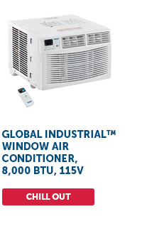 Global Industrial™ Window Air Conditioner, 8,000 BTU, Cool Only, 115V - Chill Out