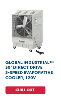 Global Industrial™ 30" Direct Drive 3-Speed Evaporative Cooler, 120V - Chill Out