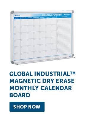 Global Industrial™ Magnetic Dry Erase Monthly Calendar Board - Shop Now