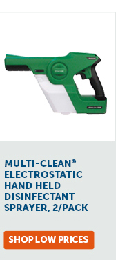 Multi-Clean® Electrostatic Hand Held Disinfectant Sprayer, 2/Pack - Shop Low Prices