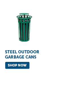 Steel Outdoor Garbage Cans - Shop Now