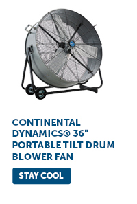 Continental Dynamics® 36" Portable Tilt Drum Blower Fan - Stay Cool