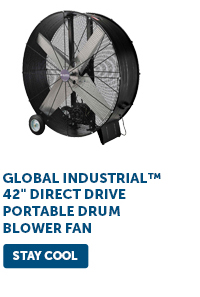 Global Industrial™ 42" Direct Drive Portable Drum Blower Fan - Stay Cool