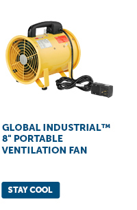 Global Industrial™ 8" Portable Ventilation Fan - Stay Cool