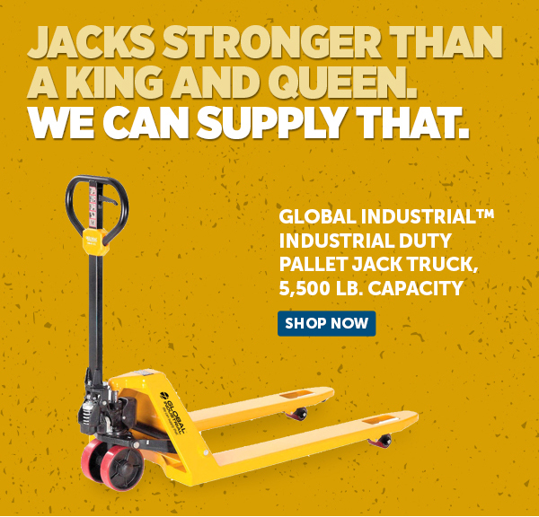 Global Industrial™ Industrial Duty Pallet Jack Truck, 5,500 Lb. Capacity - Shop Now