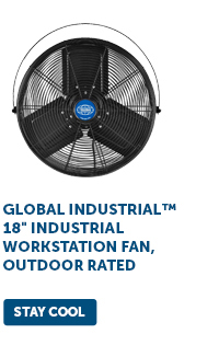 Global Industrial™ 18" Industrial Workstation Fan, Outdoor Rated - Stay Cool