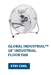 Global Industrial™ 18" Industrial Floor Fan - Stay Cool