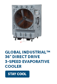 Global Industrial™ 36" Direct Drive 3-Speed Evaporative Cooler - Stay Cool