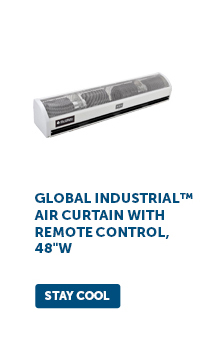 Global Industrial™ Air Curtain with Remote Control, 48"W - Stay Cool