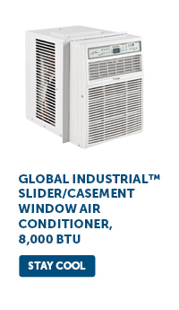 Global Industrial™ Slider/Casement Window Air Conditioner, 8,000 BTU - Stay Cool