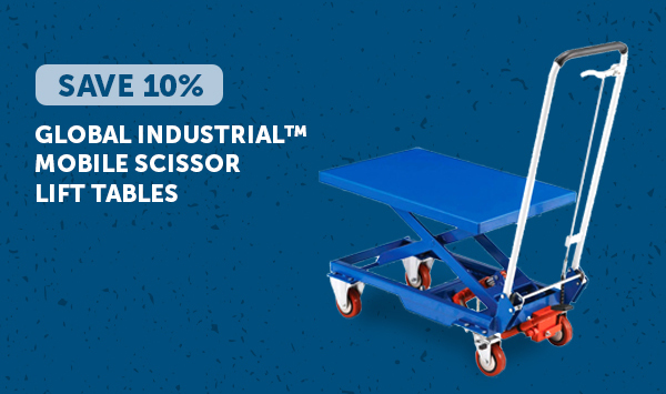 Save 10% | Global Industrial™ Mobile Scissor Lift Tables