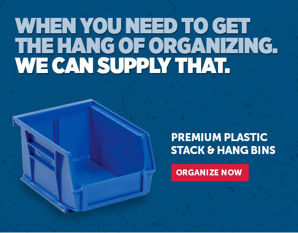 Premium Plastic Stack & Hang Bins - Organize Now