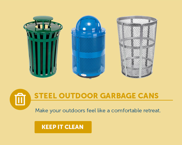 Steel Outdoor Garbage Cans - Keep It Clean