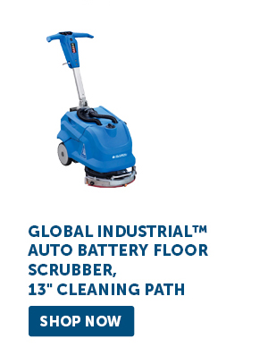 Global Industrial™ Auto Battery Floor Scrubber, 13" Cleaning Path - Shop Now