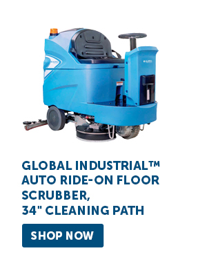 Global Industrial™ Auto Ride-On Floor Scrubber, 34" Cleaning Path - Shop Now