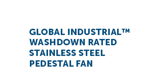 Global Industrial™ Washdown Rated Stainless Steel Pedestal Fan