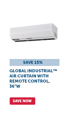 Global Industrial™ Air Curtain with Remote Control, 36"W - Save Now