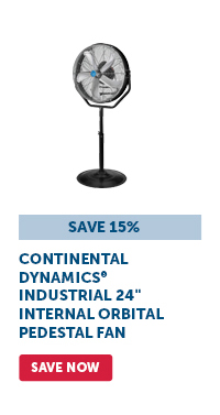 Continental Dynamics® Industrial 24" Internal Orbital Pedestal Fan - Save Now