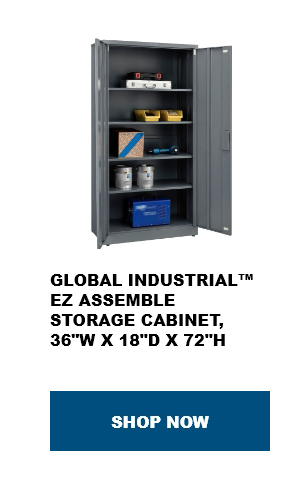 Global Industrial™ EZ Assemble Storage Cabinet, 36"W x 18"D x 72"H - Shop Now