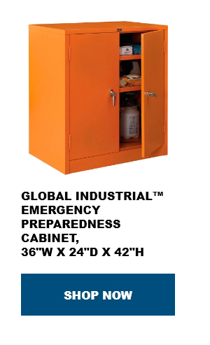 Global Industrial™ Emergency Preparedness Cabinet, 36"W x 24"D x 42"H - Shop Now