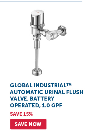 Global Industrial™ Automatic Urinal Flush Valve, Battery Operated, 1.0 GPF - Save Now