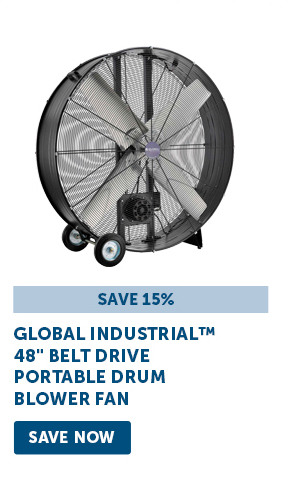 Global Industrial™ 48" Belt Drive Portable Drum Blower Fan - Save Now