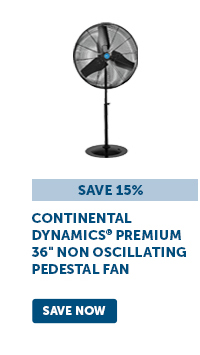 Continental Dynamics® Premium 36" Non Oscillating Pedestal Fan - Save Now