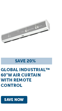 Global Industrial™ 60"W Air Curtain with Remote Control - Save Now