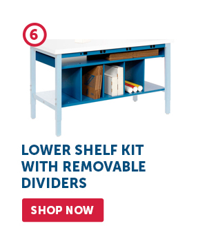 Lower Shelf Kit with Removable Dividers - Shop Now