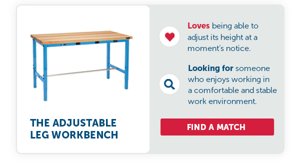 The Adjustable Leg Workbench - Find A Match