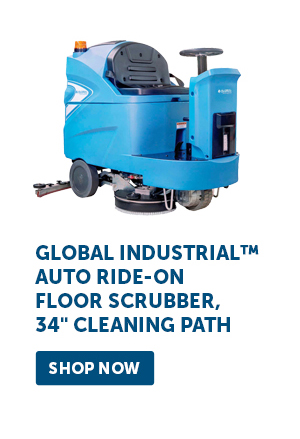 Global Industrial™ Auto Ride-On Floor Scrubber, 34" Cleaning Path - Shop Now