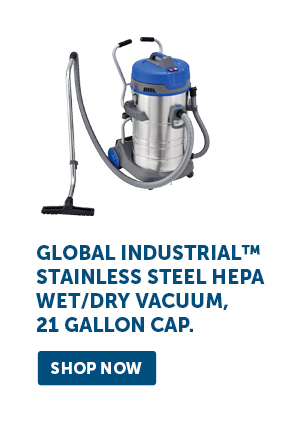 Global Industrial™ Stainless Steel HEPA Wet/Dry Vacuum, 21 Gallon Cap. - Shop Now