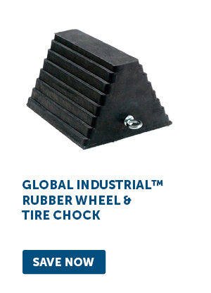 Global Industrial™ Rubber Wheel & Tire Chock - Save Now