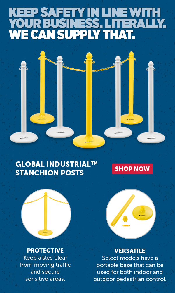 Global Industrial™ Stanchion Posts - Shop Now