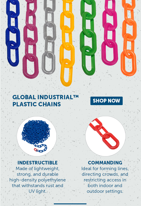 Global Industrial™ Plastic Chains - Shop Now