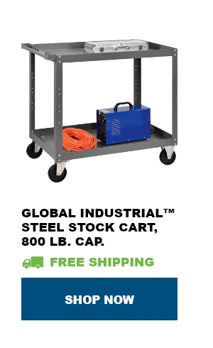 Global Industrial™ Steel Stock Cart, 8" Casters, 800 Lb. Cap. - Shop Now