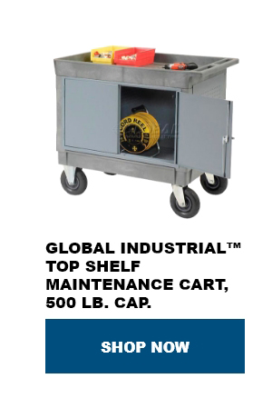 Global Industrial™ Top Shelf Maintenance Cart, 8" Casters, 500 Lb. Cap. - Shop Now