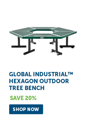 Global Industrial™ Hexagon Outdoor Tree Bench