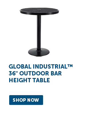 Global Industrial™ 36" Outdoor Bar Height Table