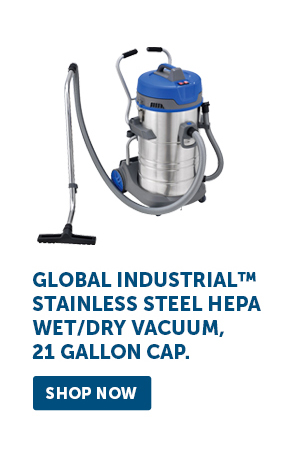 Global Industrial™ Stainless Steel HEPA Wet/Dry Vacuum, 21 Gal. Cap. - Shop Now