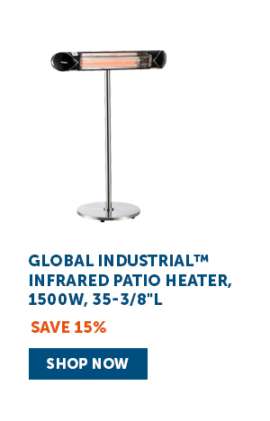 Global Industrial™ Infrared Patio Heater, 1500W, 35 - 3/8"L - Shop Now