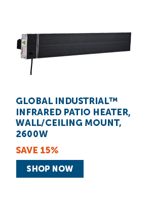 Global Industrial™ Infrared Patio Heater, Wall/Ceiling Mount, 2600W - Shop Now