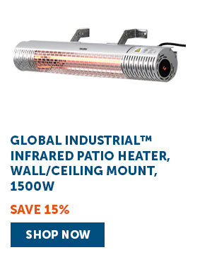 Global Industrial™ Infrared Patio Heater, Wall/Ceiling Mount, 1500W - Shop Now