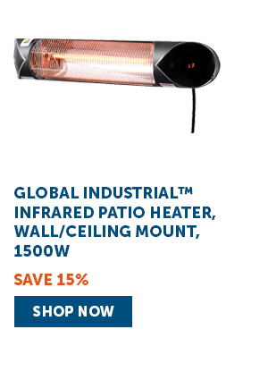 Global Industrial™ Infrared Patio Heater, Wall/Ceiling Mount, 1500W - Shop Now